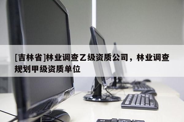 [吉林省]林業(yè)調(diào)查乙級(jí)資質(zhì)公司，林業(yè)調(diào)查規(guī)劃甲級(jí)資質(zhì)單位