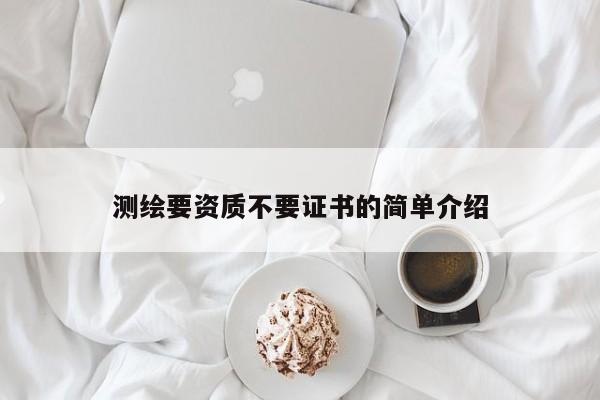 測繪要資質(zhì)不要證書的簡單介紹
